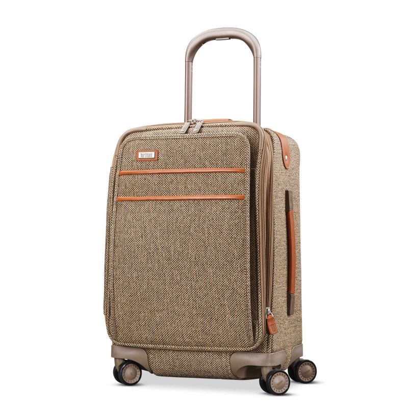 ハートマン hartmann バッグ キャリーバッグ スーツケース トラベルバッグ ツイード レザー カバン メンズ グレー/ベージュ/ブラウン